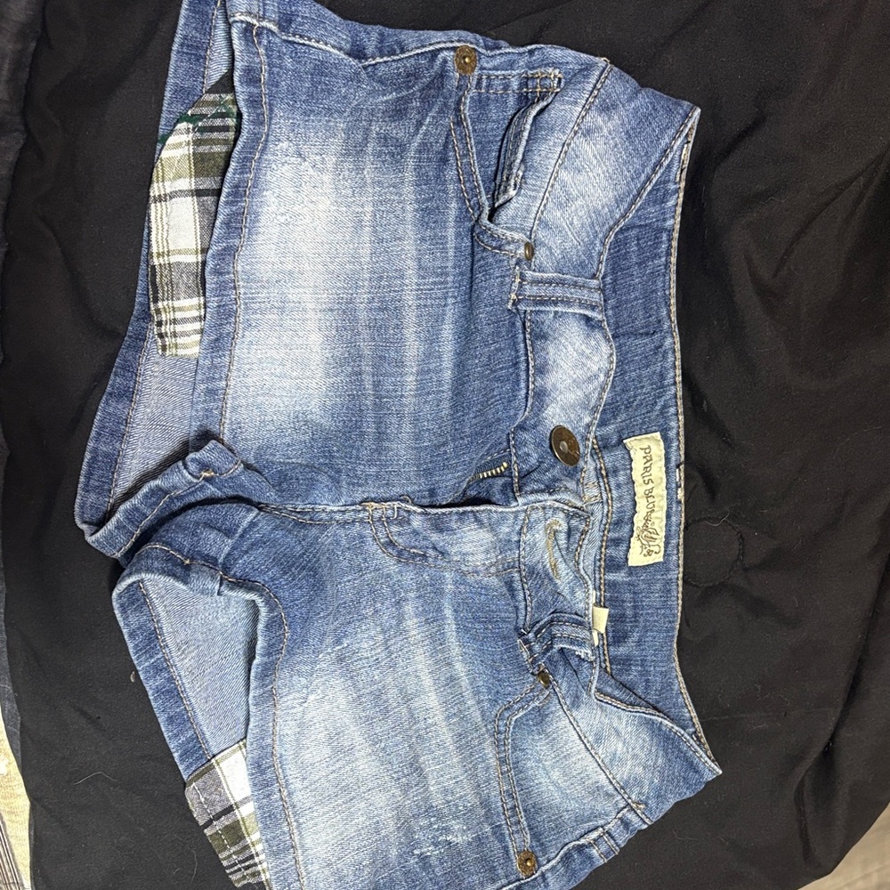 Paris Blues Faded Blue Denim Shorts